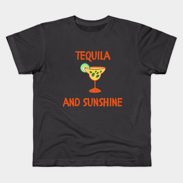 Tequila and sunshine Kids T-Shirt by IOANNISSKEVAS